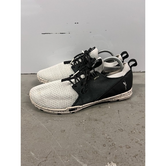 TRUE Linkswear OG Sneaker Mens US 9.5 White Black Lace Up Spikeless Golf Shoes - Picture 3 of 10